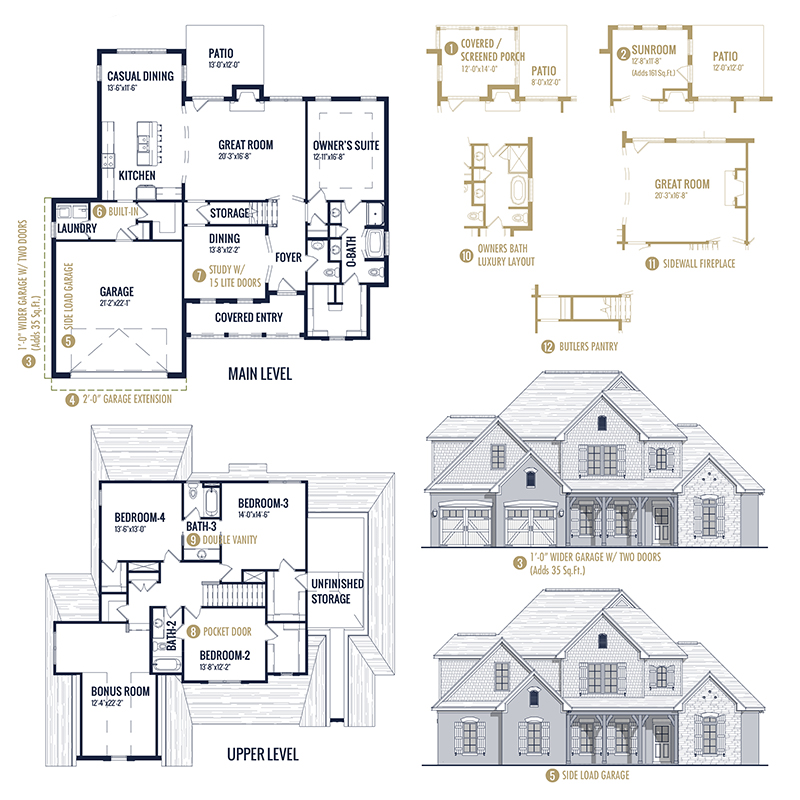 Bradley French Country A 4 Bedroom 3 Bath Home In Sage Creek A